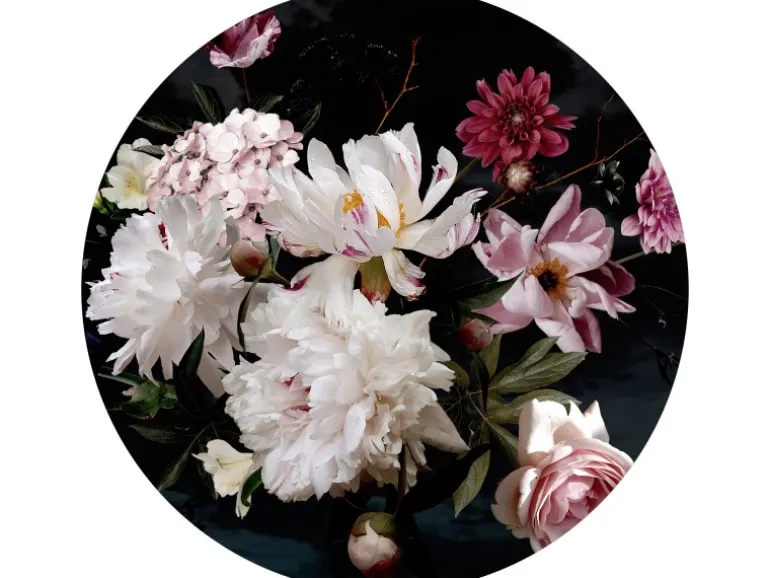 Pro Art Glasbild Baroque Flowers V Ø 30 cm