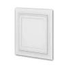 PROFHOME 159818 3D Wandpaneel Wandvertäfelung Deckenplatte 0,25 m2 50 cm x 2 cm x 50 cm Weiß