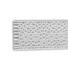 PROFHOME 151518 3D Wandpaneel Wandvertäfelung Deckenplatte Stuckleiste 2,04 m 204 cm x 3,3 cm x 25,9 cm Weiß