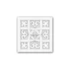 PROFHOME 157502 Deckenplatte Wandvertäfelung Deckenelement 14,7 x 14,7 cm 14,7 cm x 14,7 cm x 3,3 cm Weiß