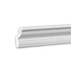 PROFHOME 650171 Eckleiste Deckenleiste Zierleiste Stuckleiste 2 m 200 cm x 3 cm x 4,5 cm Weiß