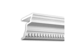 PROFHOME 431302 Eckleiste Fassadenprofil Zierleiste Stuckleiste 2 m 200 cm x 25,7 cm x 20 cm Weiß