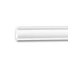 PROFHOME 650297 Eckleiste Stuckleiste Deckenleiste Zierleiste Stoßfest 2 m 200 cm x 2,0 cm x 2,0 cm Weiß