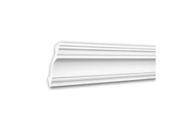 PROFHOME 650113 Eckleiste Stuckleiste Deckenleiste Zierleiste Stoßfest 2 m 200 cm x 8,0 cm x 8,4 cm Weiß