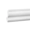 PROFHOME 150209 Eckleiste Zierleiste für indirekte Beleuchtung Stuckleiste 2 m 200 cm x 11,8 cm x 15 cm Weiß