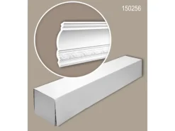 PROFHOME 150256 Eckleisten 1 Karton Set mit 6 Zierleisten 12 m Weiß