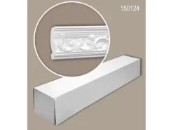 PROFHOME 150124 Eckleisten 1 Karton Set mit 10 Zierleisten 20 m Weiß