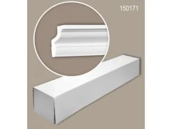 PROFHOME 150171 Eckleisten 1 Karton Set mit 36 Zierleisten 72 m Weiß