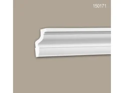 PROFHOME 150171 Eckleisten 1 Karton Set mit 36 Zierleisten 72 m Weiß