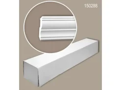 PROFHOME 150288 Eckleisten 1 Karton Set mit 15 Zierleisten 30 m Weiß