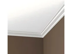 PROFHOME 150288 Eckleisten 1 Karton Set mit 15 Zierleisten 30 m Weiß