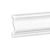 PROFHOME 484006 Gewände Fassadenprofil Stuckleiste Fassaden Element 2 m 200 cm x 6 cm x 20,2 cm Weiß