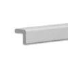 PROFHOME 650238 Kantenschutz-Profil Zierleiste Stuckleiste 2 m 200 cm x 3 cm x 3 cm Weiß