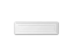 PROFHOME 489001 Pediment Fassadenstuck Fensterumrandung Fassaden Element 90,2 cm x 5,4 cm x 51 cm Weiß