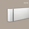 PROFHOME 403132 Stirnelement Außenstuck Zierelement Fassaden Element 7 cm x 7 cm x 23,5 cm Weiß