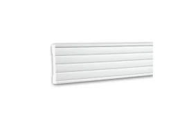 PROFHOME 151316 Wand- und Friesleiste Stuckleiste Zierleiste Wandleiste 2 m 200 cm x 1,8 cm x 9 cm Weiß