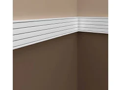 PROFHOME 151316 Wand- und Friesleiste Stuckleiste Zierleiste Wandleiste 2 m 200 cm x 1,8 cm x 9 cm Weiß