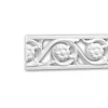 PROFHOME 151369 Wand- und Friesleiste Stuckleiste Zierleiste Friesleiste 2 m 200 cm x 1,1 cm x 5,4 cm Weiß