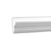 PROFHOME 151301 Wand- und Friesleiste Stuckleiste Zierleiste Wandleiste 2 m 200 cm x 1,6 cm x 4,2 cm Weiß