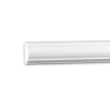 PROFHOME 151379 Wand- und Friesleiste Stuckleiste Zierleiste Friesleiste 2 m 200 cm x 1,3 cm x 3 cm Weiß
