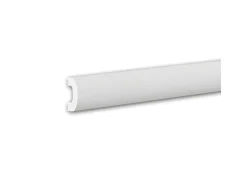 PROFHOME 651815 Wandleiste Friesleiste Zierleiste Stuckleiste 2 m 200 cm x 2 cm x 4 cm Weiß