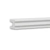PROFHOME 651816 Wandleiste Friesleiste Zierleiste Stuckleiste 2 m 200 cm x 3 cm x 4 cm Weiß