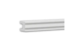 PROFHOME 651816 Wandleiste Friesleiste Zierleiste Stuckleiste 2 m 200 cm x 3 cm x 4 cm Weiß
