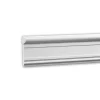 PROFHOME 651345 Wandleiste Friesleiste Zierleiste Wandleiste 2 m 200 cm x 2,2 cm x 9,4 cm Weiß
