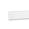 PROFHOME 651363 Wandleiste Stuckleiste Zierleiste Friesleiste Stoßfest 2 m 200 cm x 1,3 cm x 7,0 cm Weiß