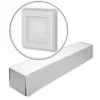 PROFHOME 159820-Box 3D Wandpaneele 1 Karton Set mit 3 Paneelen 0,75 m2 Weiß