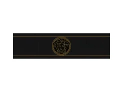 PROFHOME 935224-GU Exklusive Luxus Tapete Ornament glänzend Schwarz Gold 0,65 m2 0,13 m x 5,00 m 0,65 m2 Schwarz