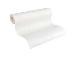 PROFHOME 338310-GU Grafik Tapete Geometrisch Matt Weiß 0,53 m x 10,05 m 5,33 m2 Weiß