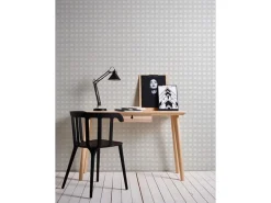 PROFHOME 338310-GU Grafik Tapete Geometrisch Matt Weiß 0,53 m x 10,05 m 5,33 m2 Weiß