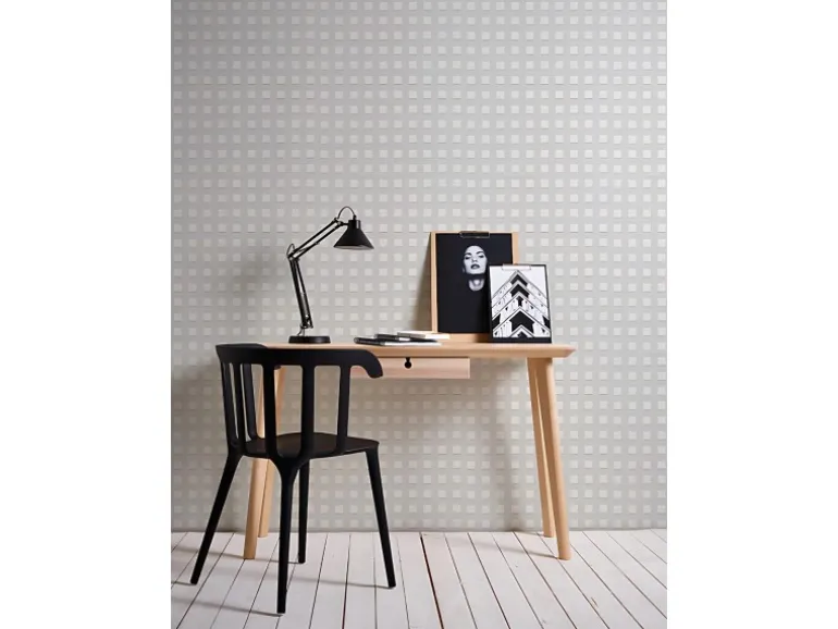 PROFHOME 338310-GU Grafik Tapete Geometrisch Matt Weiß 0,53 m x 10,05 m 5,33 m2 Weiß