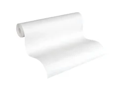 PROFHOME 141118-GU Spachtel Putz Tapete Struktur Matt Weiß 0,53 m x 10,05 m 5,33 m2 Weiß