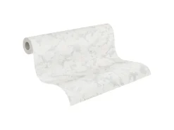 PROFHOME 522016-GU Spachtel Putz Tapete Struktur Matt Weiß 1,06 m x 25,00 m 26,50 m2 Weiß