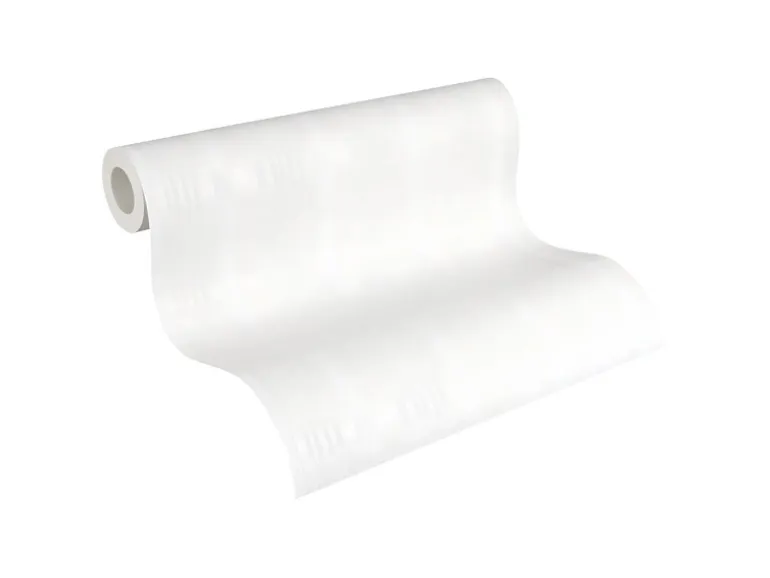 PROFHOME 569813-GU Streifen Tapete Struktur Matt Weiß 0,53 m x 10,05 m 5,33 m2 Weiß