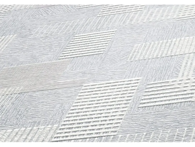 PROFHOME 262110-GU Struktur Tapete Geometrisch Matt Weiß 1,06 m x 25,00 m 26,50 m2 Weiß