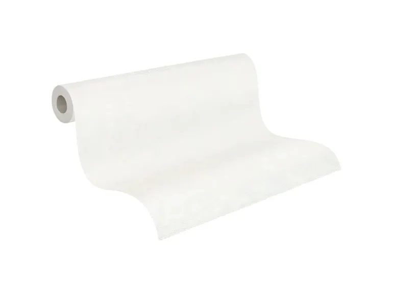 PROFHOME 310019-GU Struktur Tapete Spachteloptik Matt Weiß 1,06 m x 25,00 m 26,50 m2 Weiß