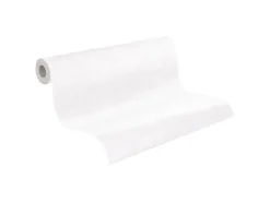 PROFHOME 961419-GU Struktur Tapete Uni Matt Weiß 1,06 m x 25,00 m 26,50 m2 Weiß