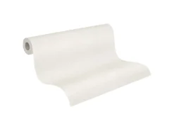 PROFHOME 573612-GU Struktur Tapete Uni Matt Weiß 1,06 m x 25,00 m 26,50 m2 Weiß