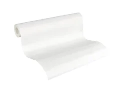 PROFHOME 928818-GU Struktur Tapete Spachteloptik Matt Weiß 0,53 m x 10,05 m 5,33 m2 Weiß