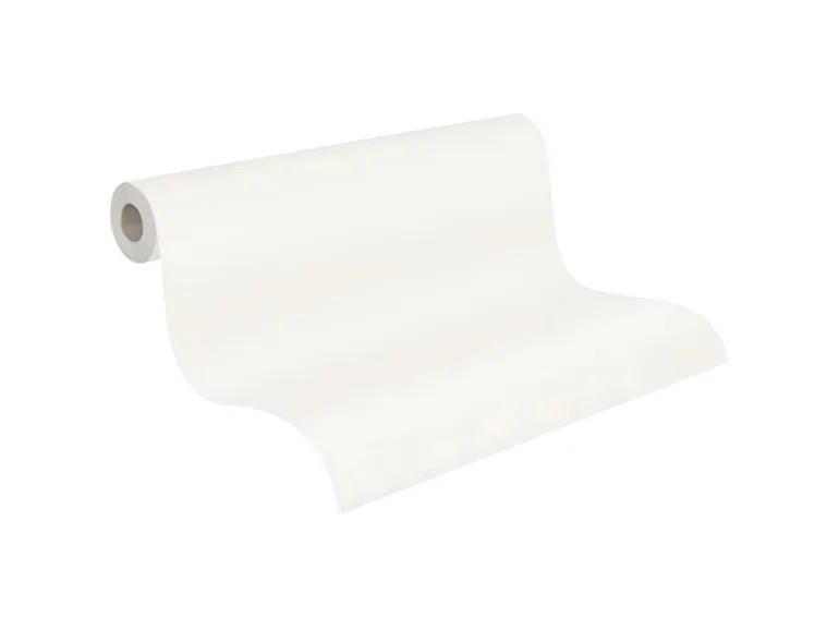 PROFHOME 574718-GU Struktur Tapete Uni Matt Weiß 1,06 m x 25,00 m 26,50 m2 Weiß