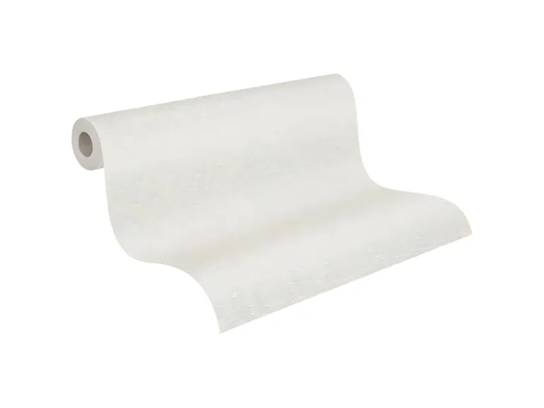 PROFHOME 586513-GU Struktur Tapete Uni Matt Weiß 1,06 m x 25,00 m 26,50 m2 Weiß