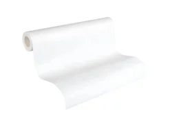 PROFHOME 963413-GU Struktur Tapete Gestreiftes Muster Matt Weiß 0,53 m x 10,05 m 5,33 m2 Weiß