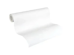 PROFHOME 250513-GU Textiloptik Tapete Struktur Matt Weiß 0,53 m x 10,05 m 5,33 m2 Weiß