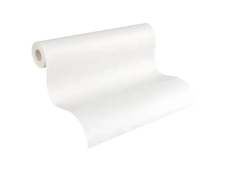 PROFHOME 574619-GU Textiloptik Tapete Struktur Matt Weiß 0,53 m x 10,05 m 5,33 m2 Weiß