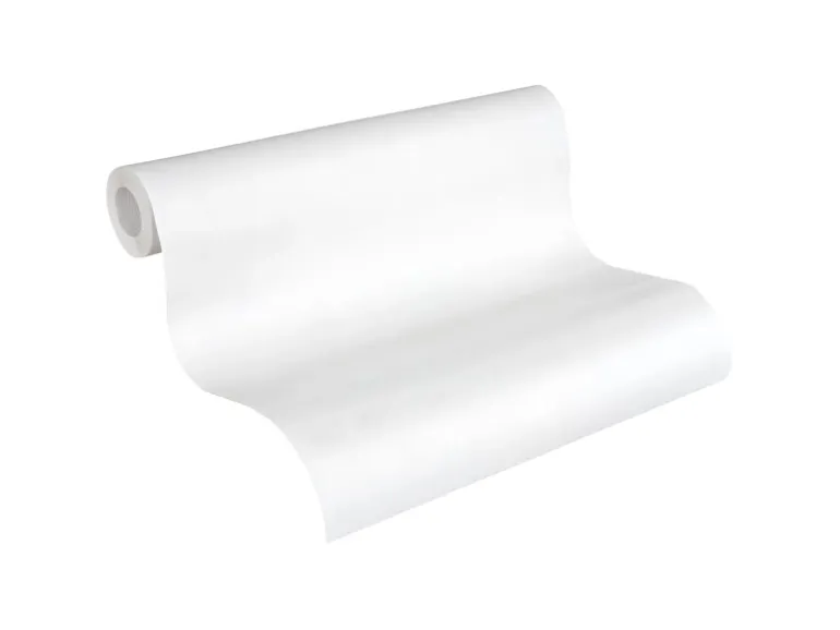 PROFHOME 956791-GU Textiloptik Tapete Struktur Matt Weiß 0,53 m x 10,05 m 5,33 m2 Weiß