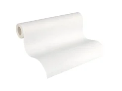 PROFHOME 164919-GU Textiloptik Tapete Struktur Matt Weiß 0,53 m x 10,05 m 5,33 m2 Weiß