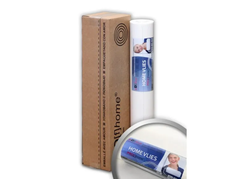 PROFHOME HomeVlies glatte überstreichbare Vliestapete Weiß Glattvlies Renoviervlies 10 m 10,05 m x 0,53 m 5,33 m2 Weiß